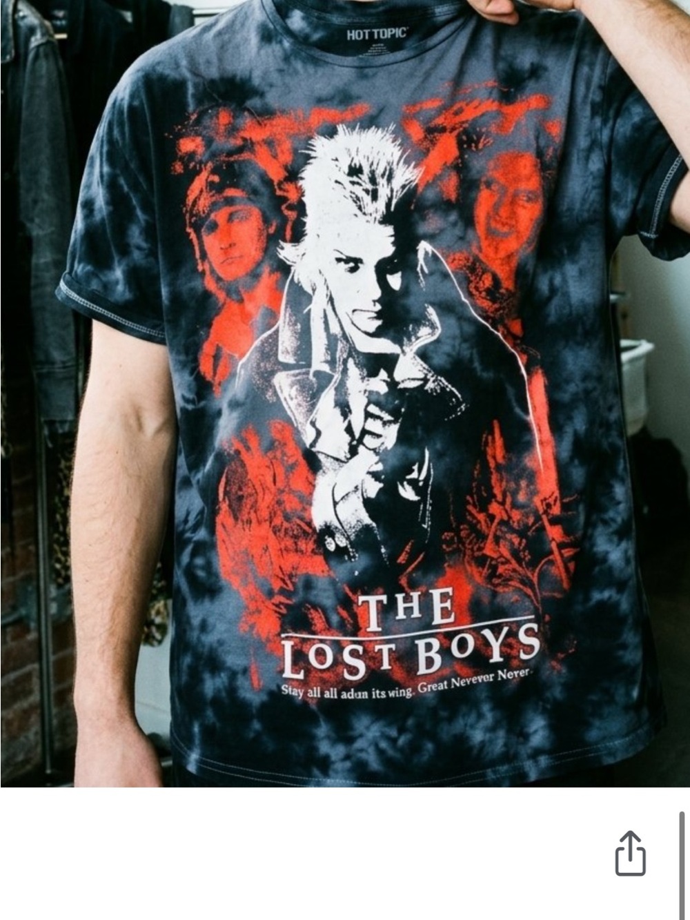 Hot Topic Black & Red The Lost Boys Graphic Tee